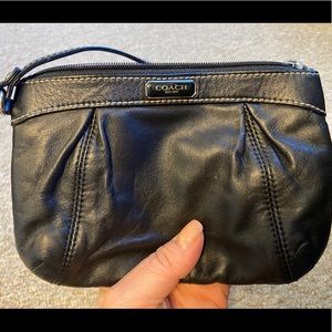Authentic Leather Coach Wristlet